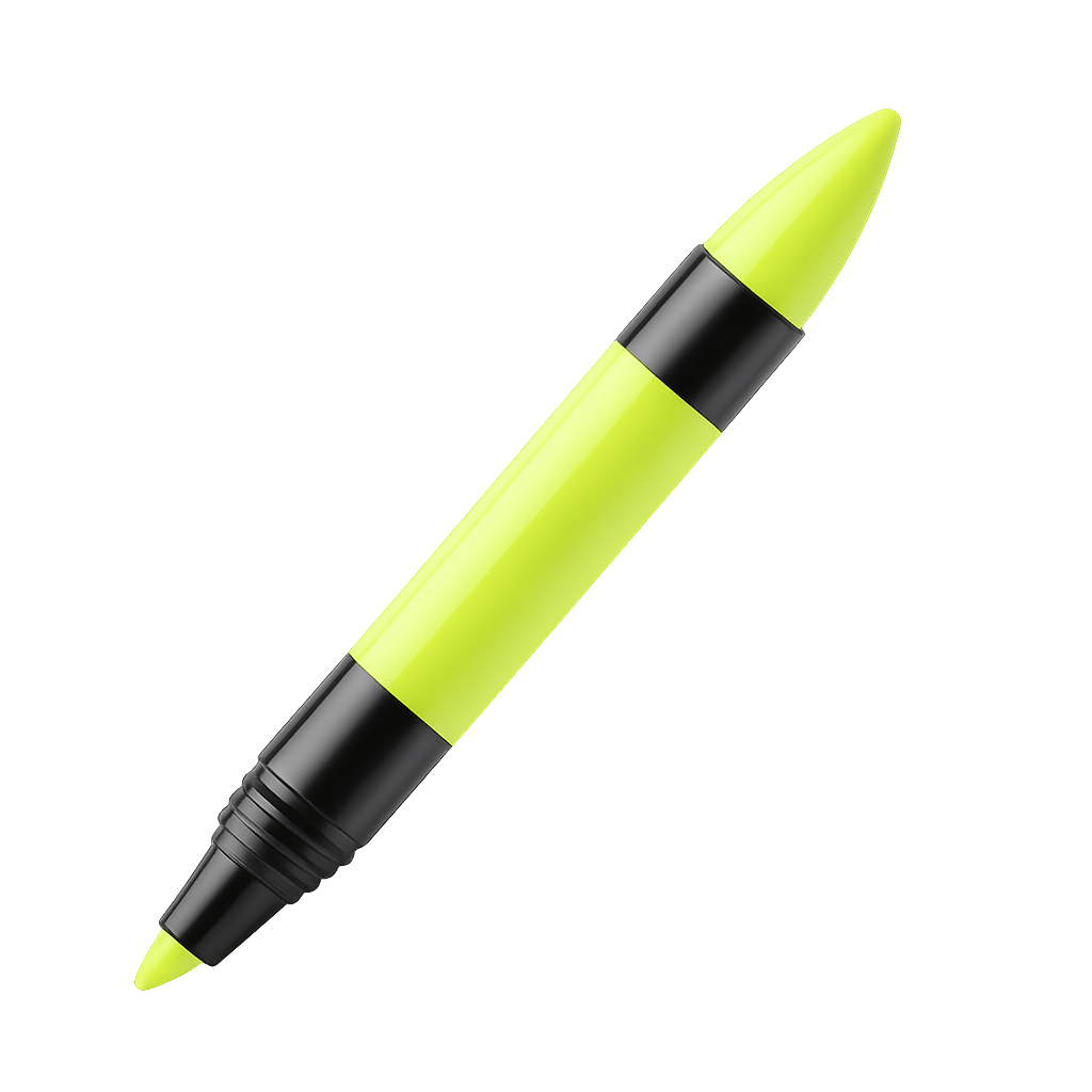 Surligneur jaune fluo