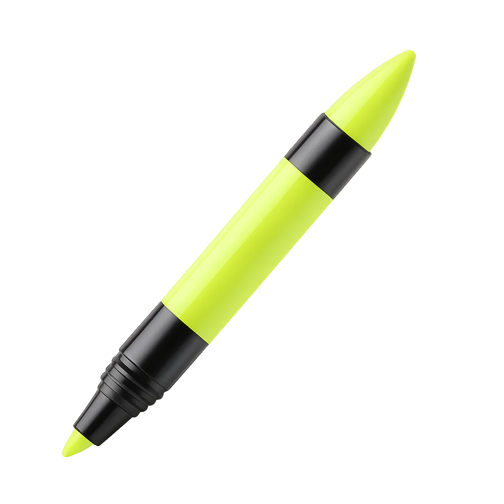 Surligneur jaune fluo